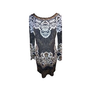 Hale Bob Brown/Multi Color Comfy Dress, Size S, NWOT